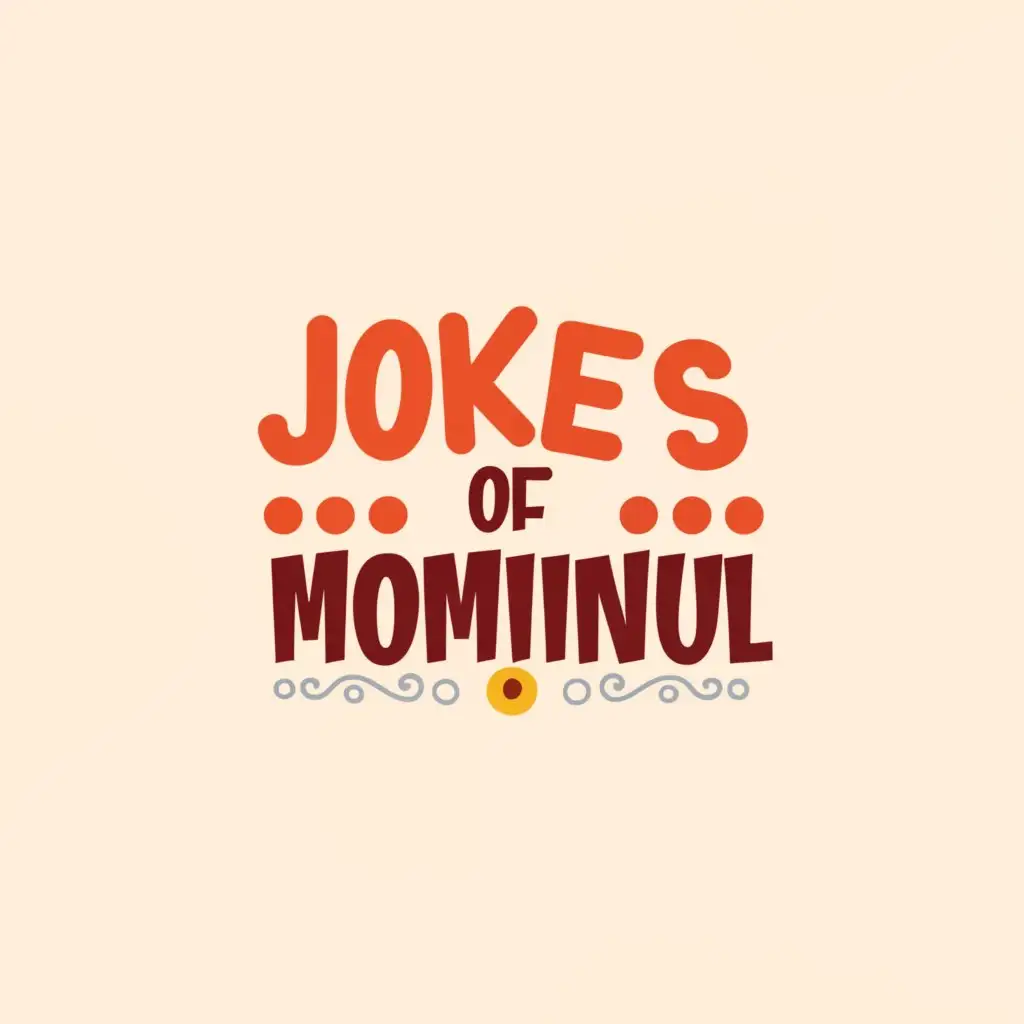 a logo design,with the text 'JOKES OF MOMINUL', main symbol:funny,Moderate,be used in Entertainment industry youtube ,clear background