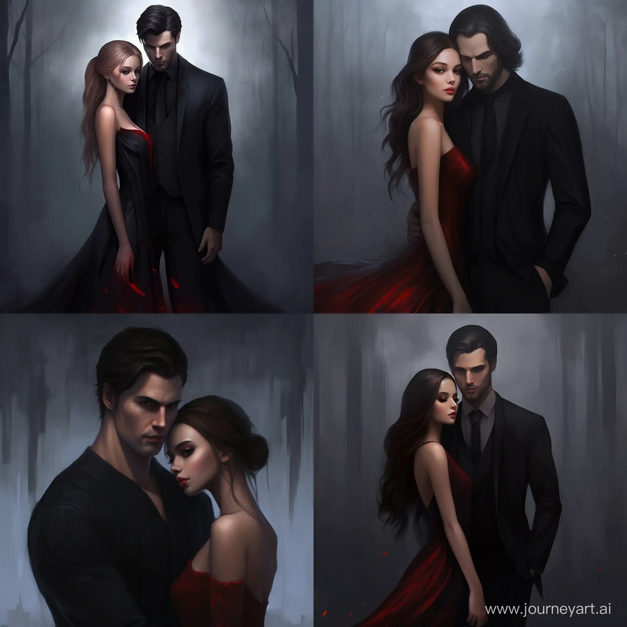 vampire man and human girl