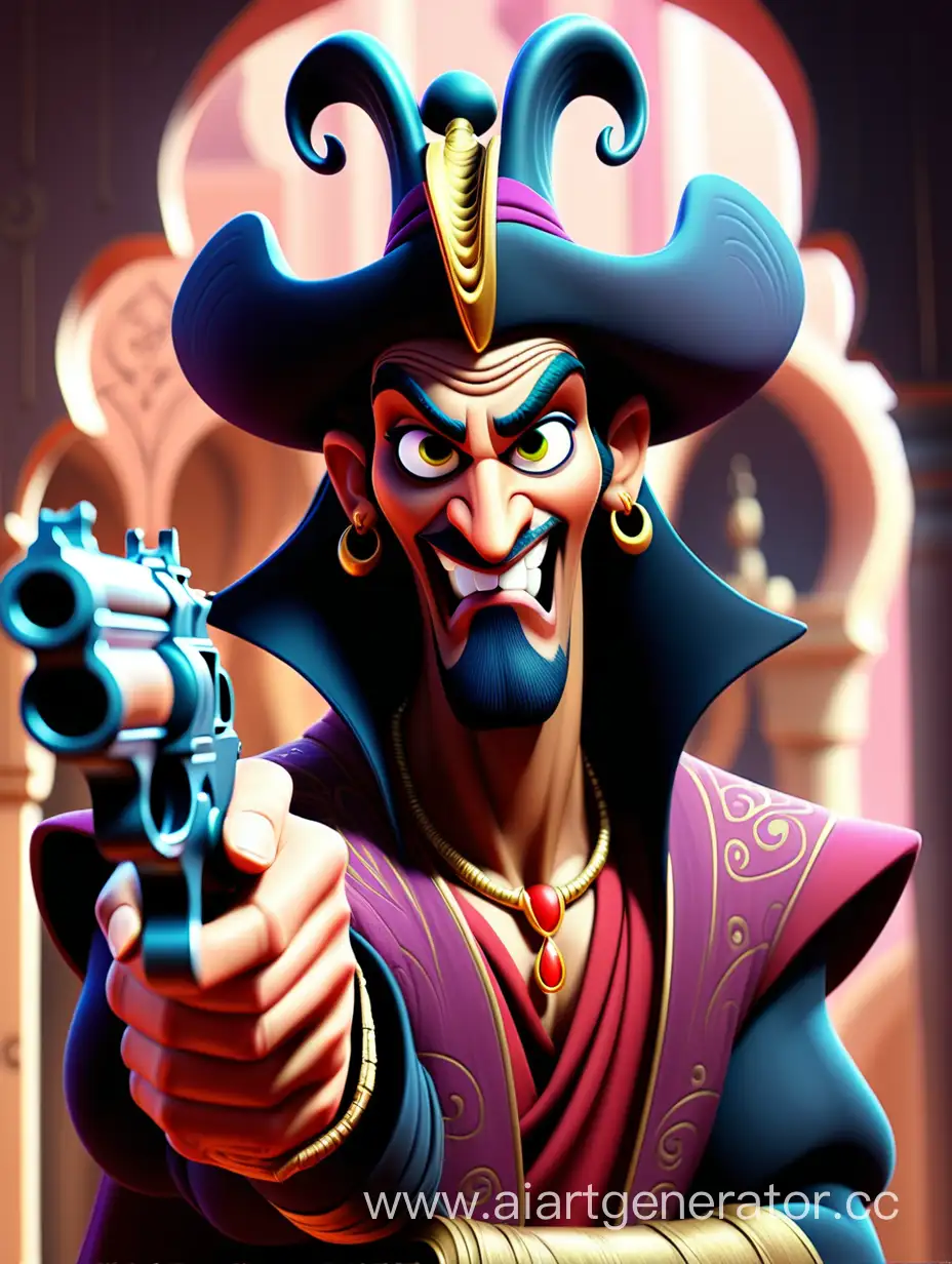 Jafar-Aladdin-Disney-Gun-Art