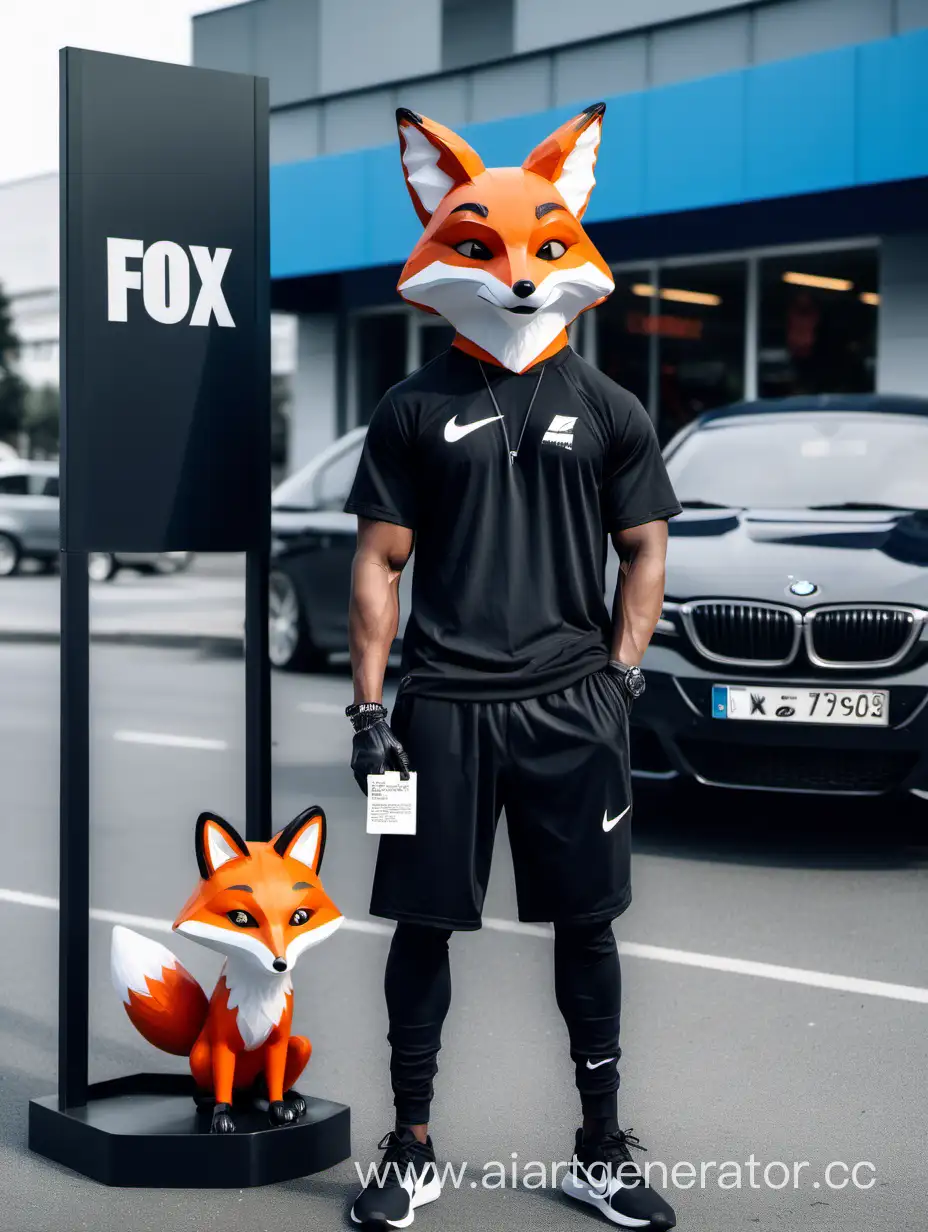 Stylish-Man-with-Fox-by-BMW-at-Lastifox-Store