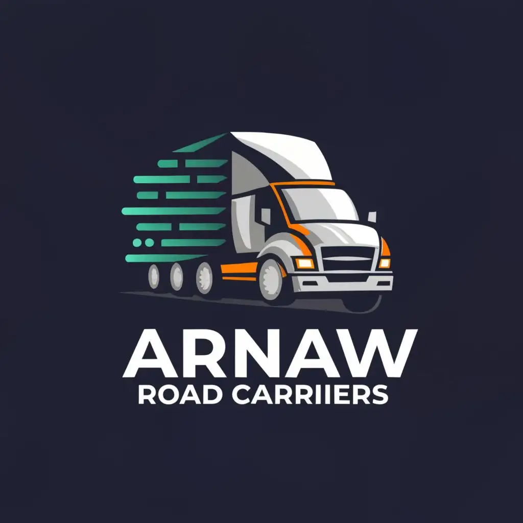 a logo design,with the text "ARNAV ROAD CARRIERS", main symbol:Transporter & Commission Agent,Moderate,clear background
