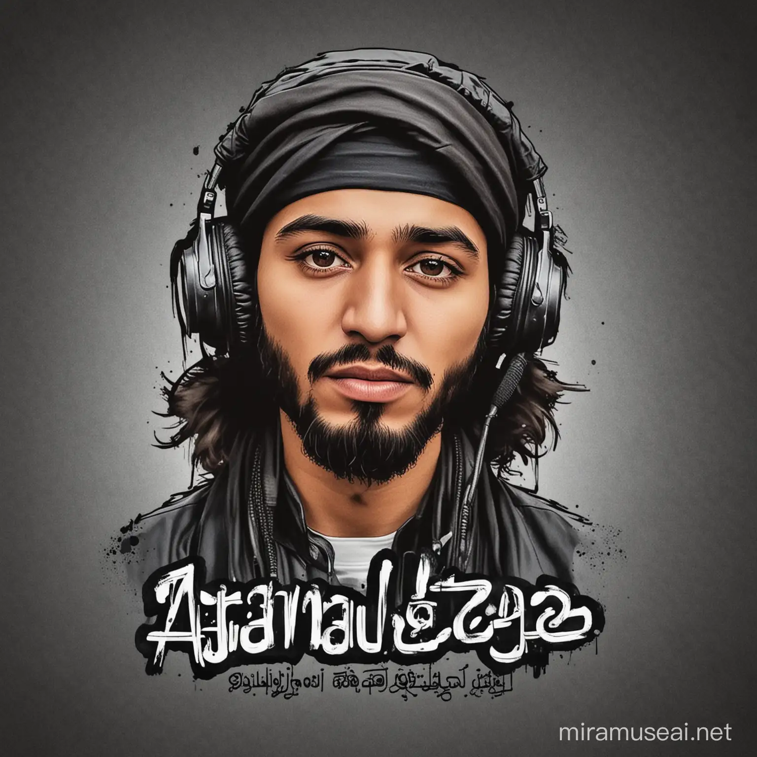 A profile logo for a channel in the field of presenting Afghan rap songs
