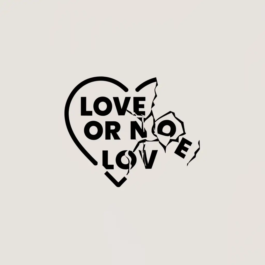 LOGO-Design-For-Love-or-No-L-Heartbroken-Symbol-for-Entertainment-Industry