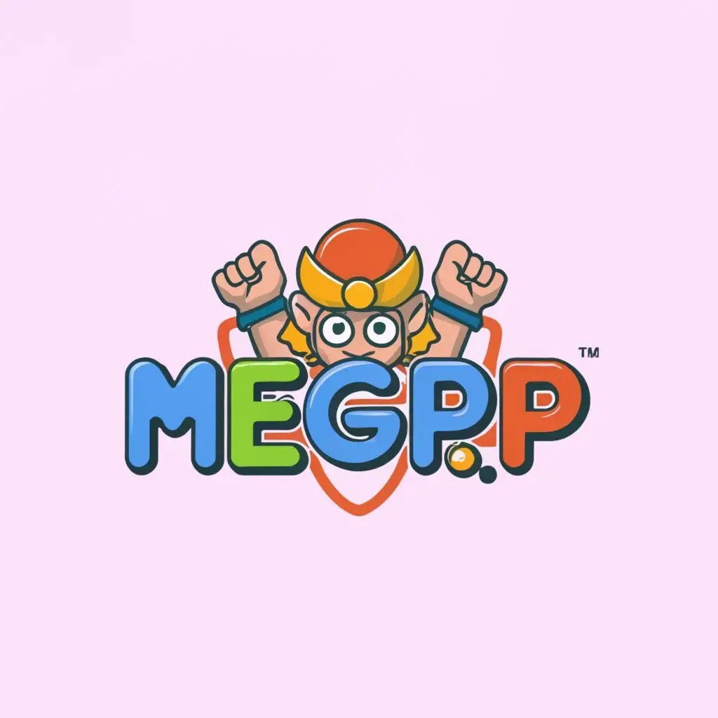 a logo design,with the text "MegaPOP", main symbol:A stylish technology man, anime, comics style logo, written text 'Megapop', Vector illustration, neutral. retro bright colour style,,Minimalistic,be used in Technology industry,clear background