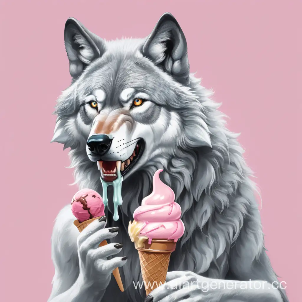 Playful-Wolf-Enjoying-a-Delicious-Ice-Cream-Treat
