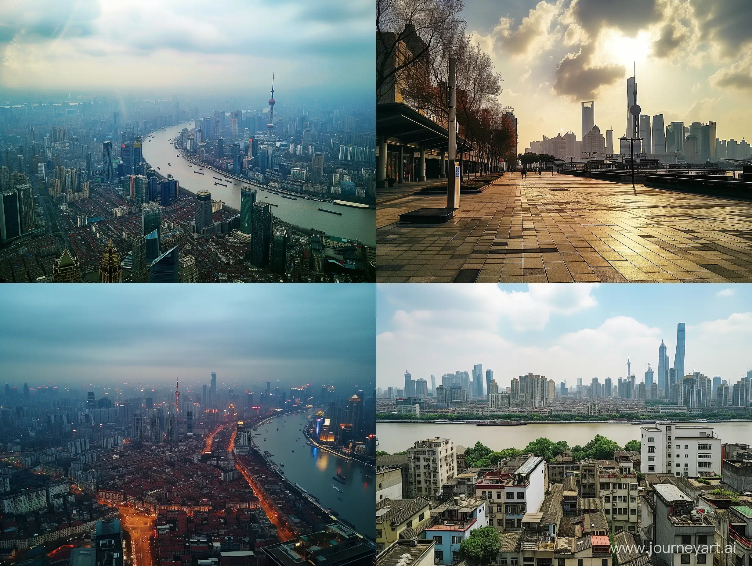 a phone photo of a shanghai city, photography, style raw, environment, wide view,

