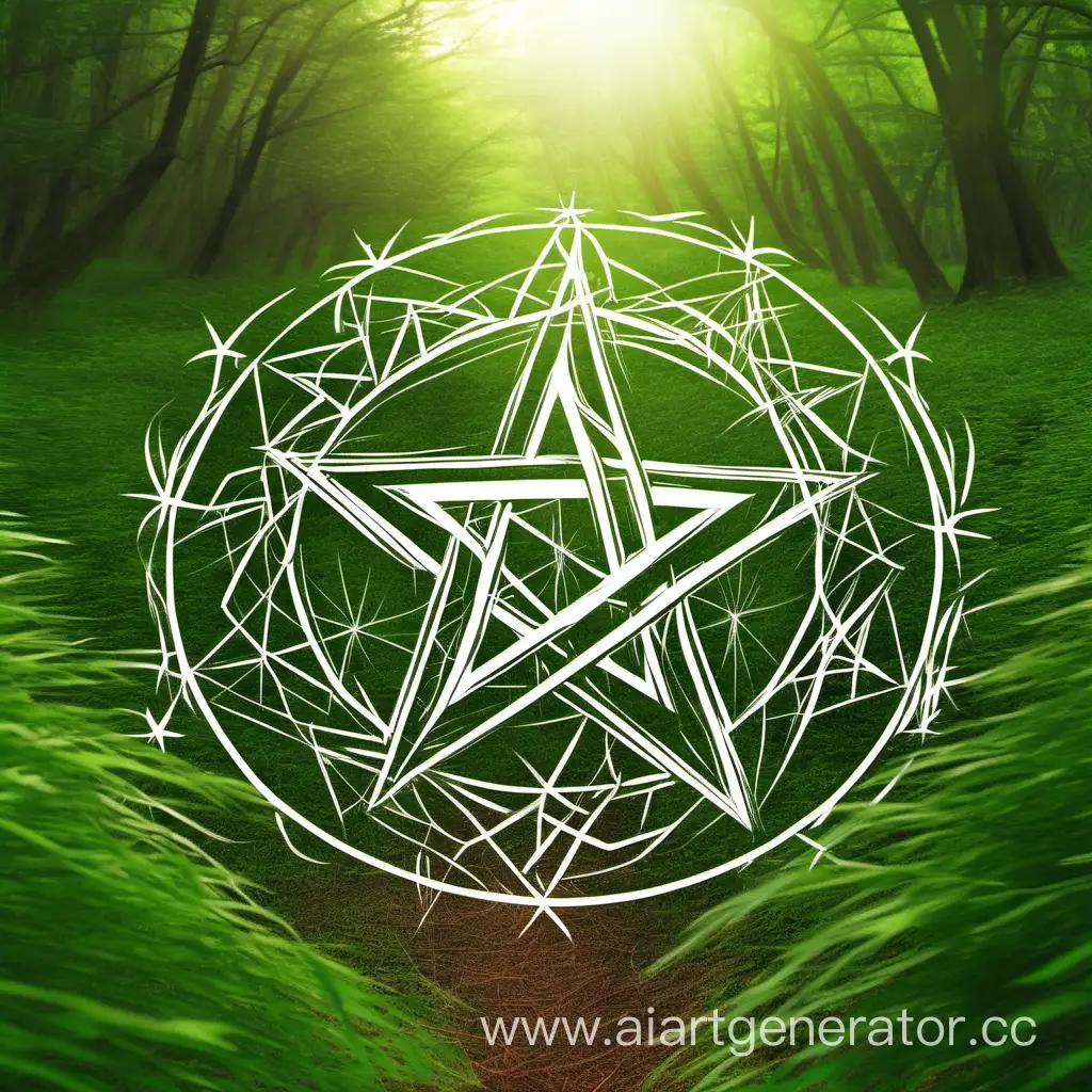 Mystical-Pentagram-Amidst-Lush-Forest