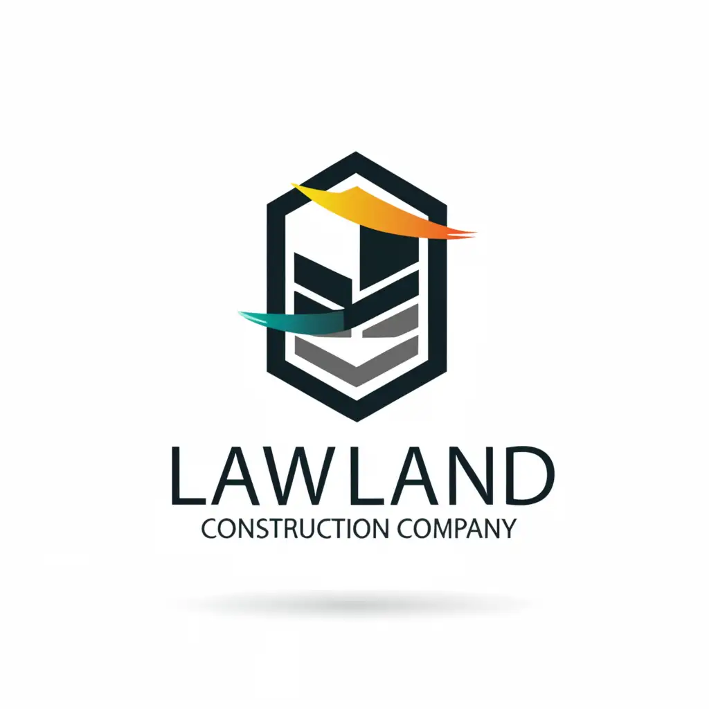 LOGO-Design-For-Law-Land-Strong-and-Sturdy-Construction-Company-Emblem