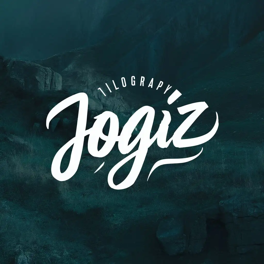 logo, Calligraphy, with the text "JOgiz", typography, be used in Travel industry