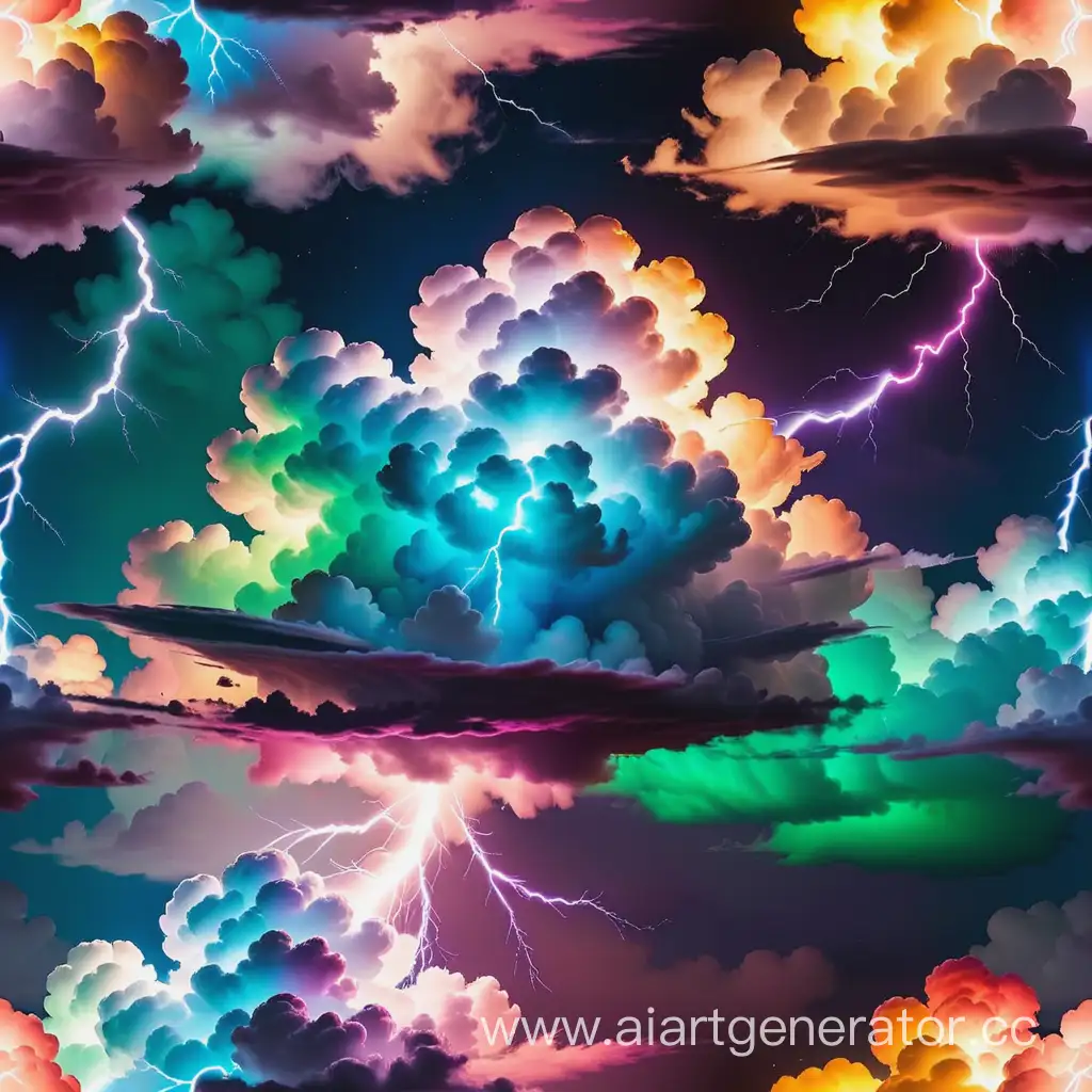 Vibrant-Multicolored-Lightning-Illuminating-Cloudscape