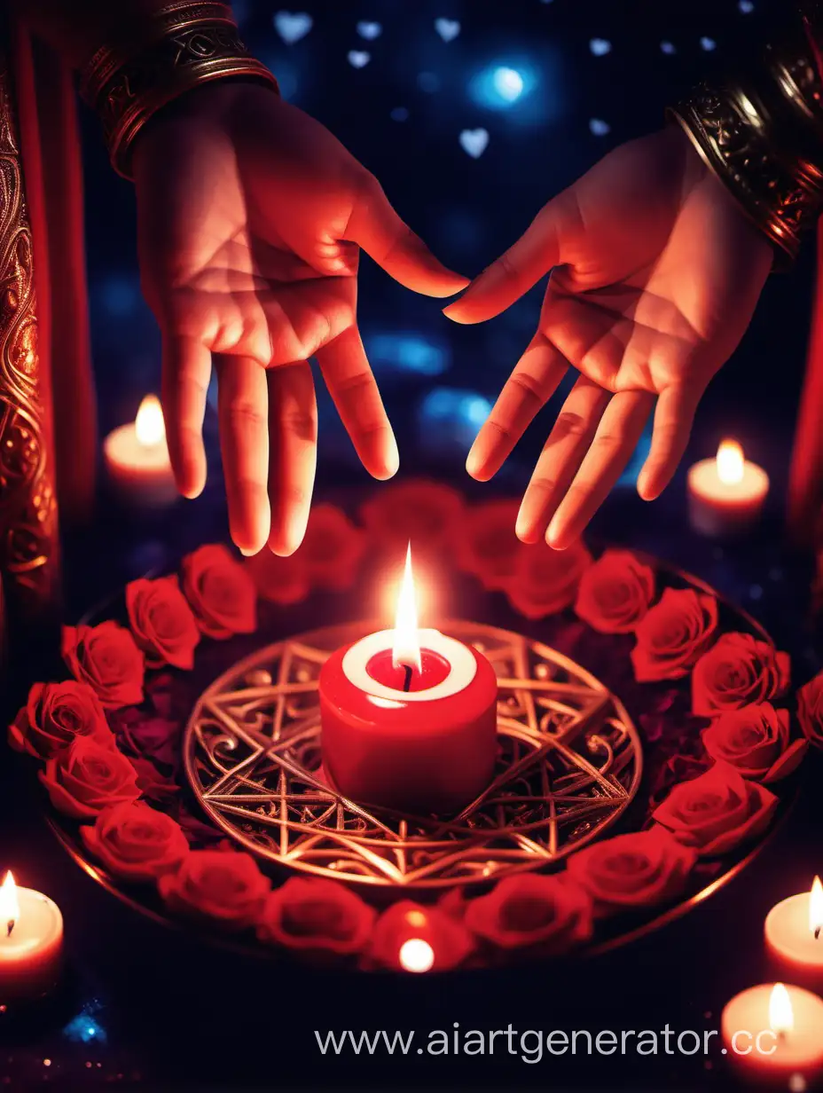 Магический ритуал  приворот на любовь 