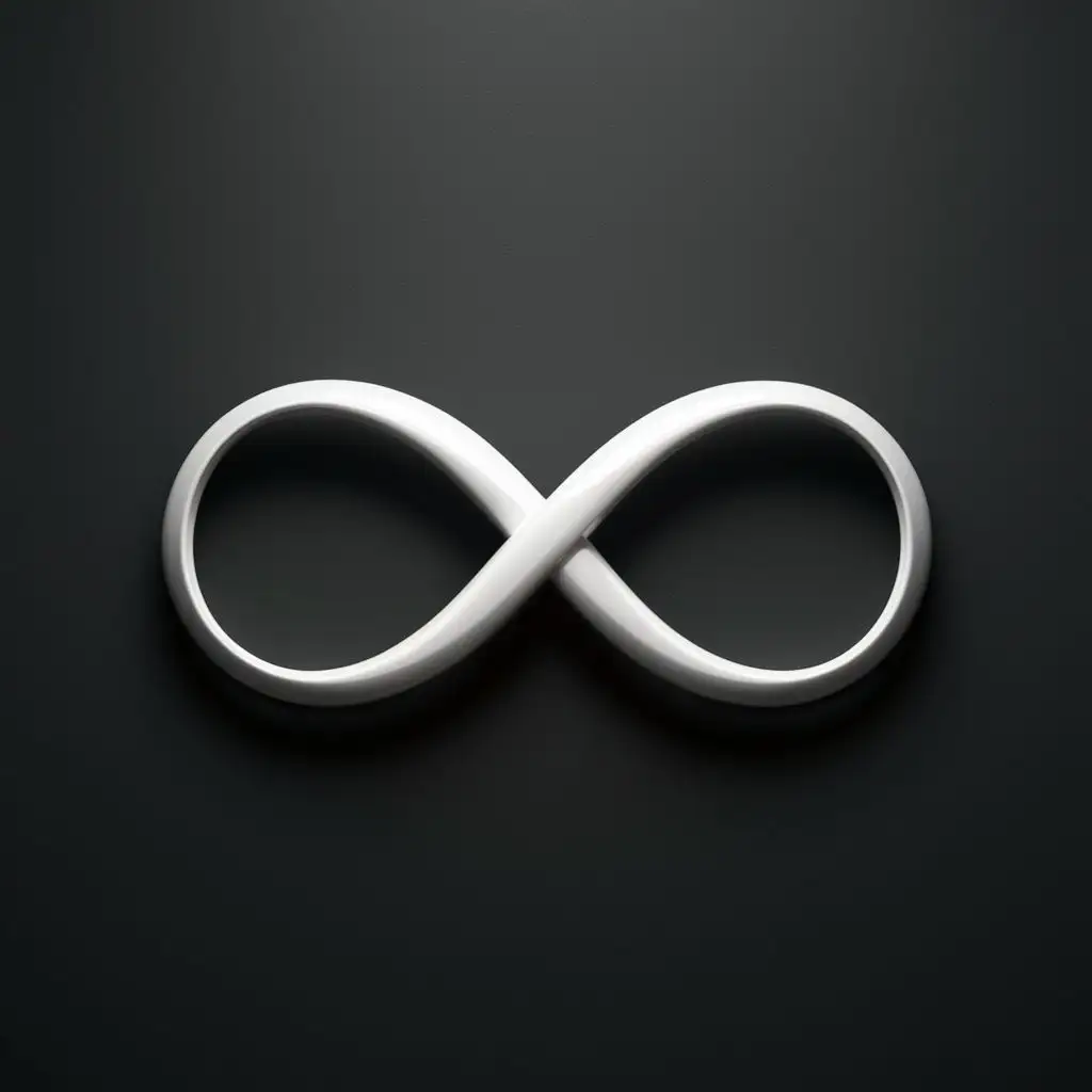 Elegant-White-Infinity-Symbol-on-Black-Background