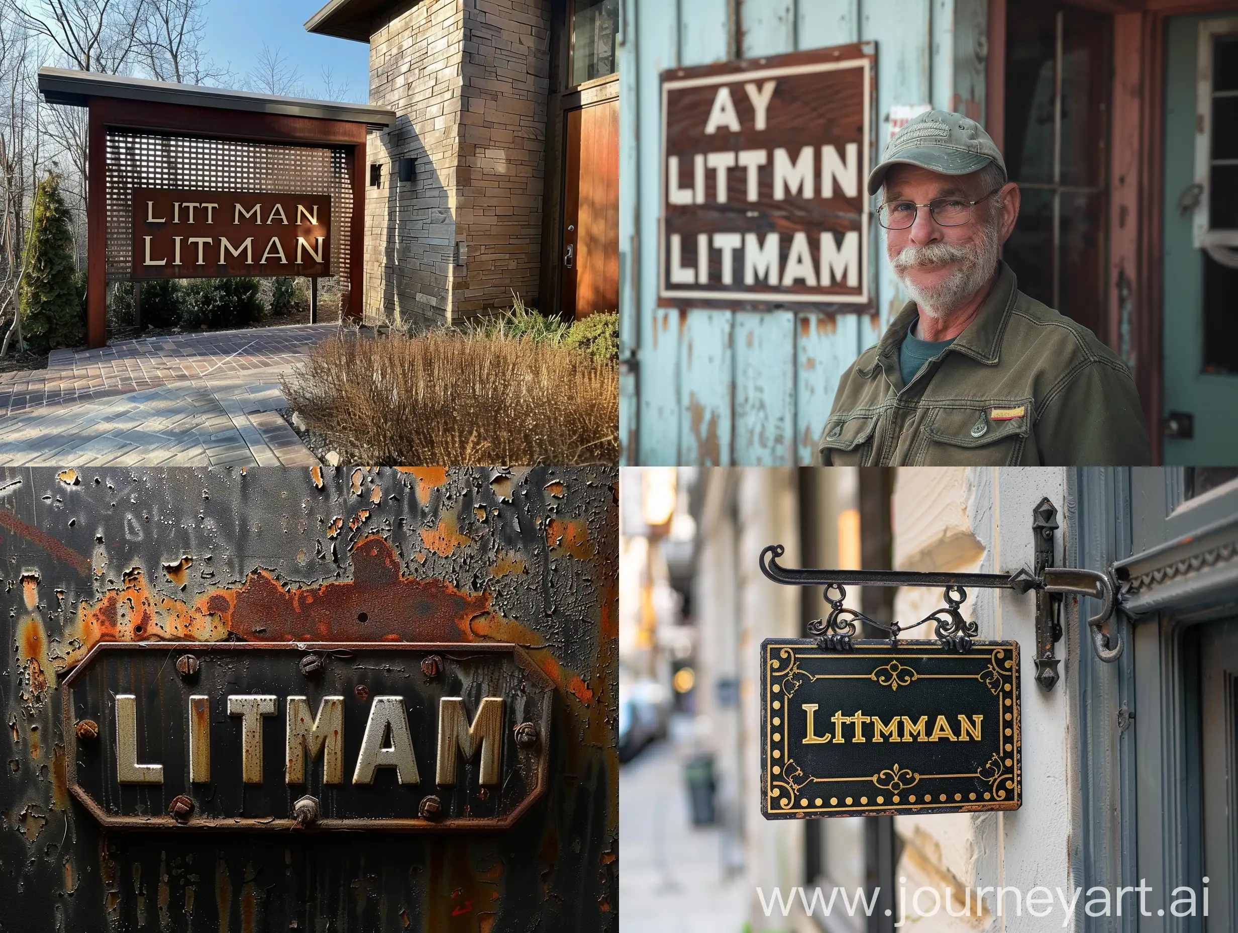 Vibrant-Littman-Sign-in-Urban-Setting