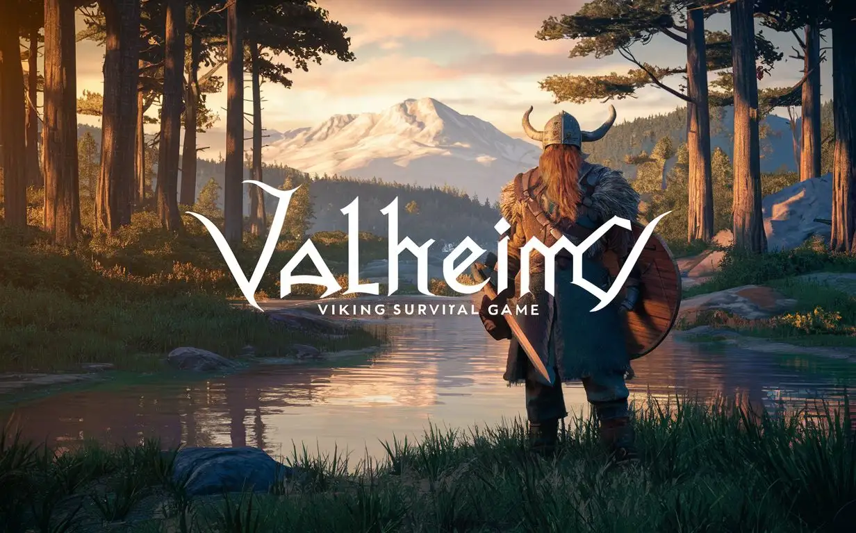 Valheim-Viking-Village-at-Dusk
