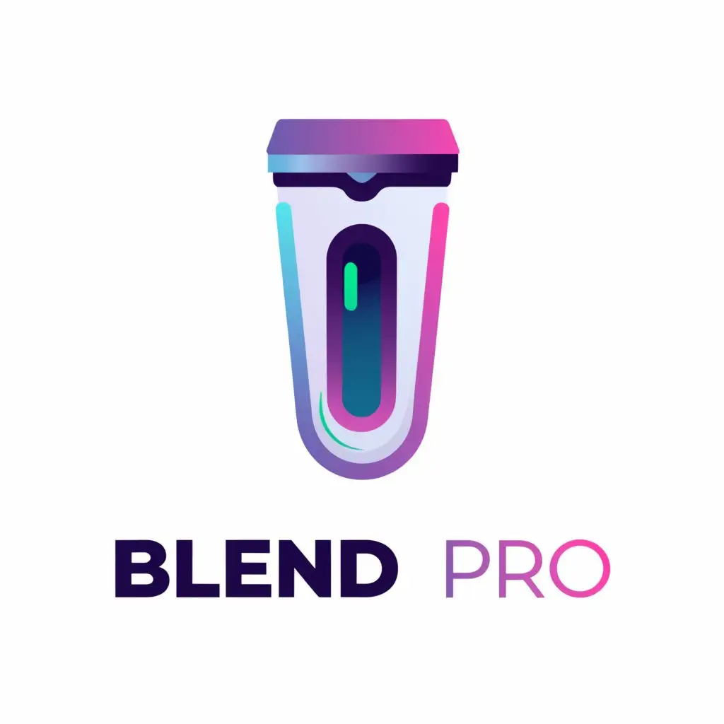 a logo design,with the text "Blend Pro", main symbol:Portable blender,Moderate,be used in Technology industry,clear background