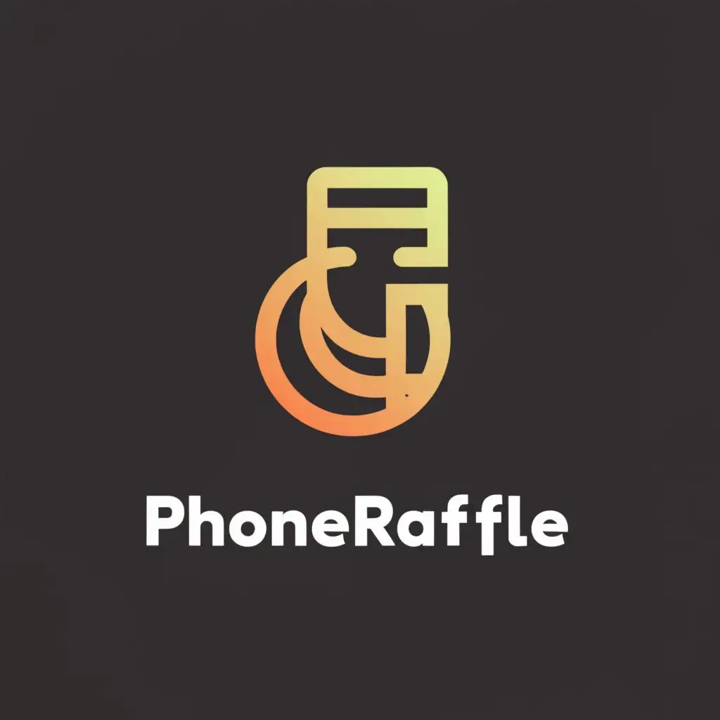 a logo design,with the text "Phone-Raffle ", main symbol:communication,Minimalistic,be used in Internet industry,clear background
