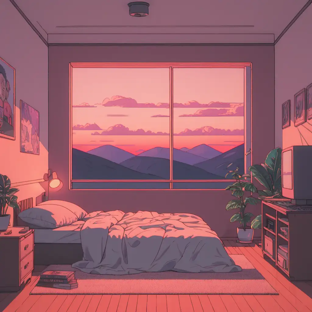 Relaxing Lofi Music Vibes in a Cozy Bedroom