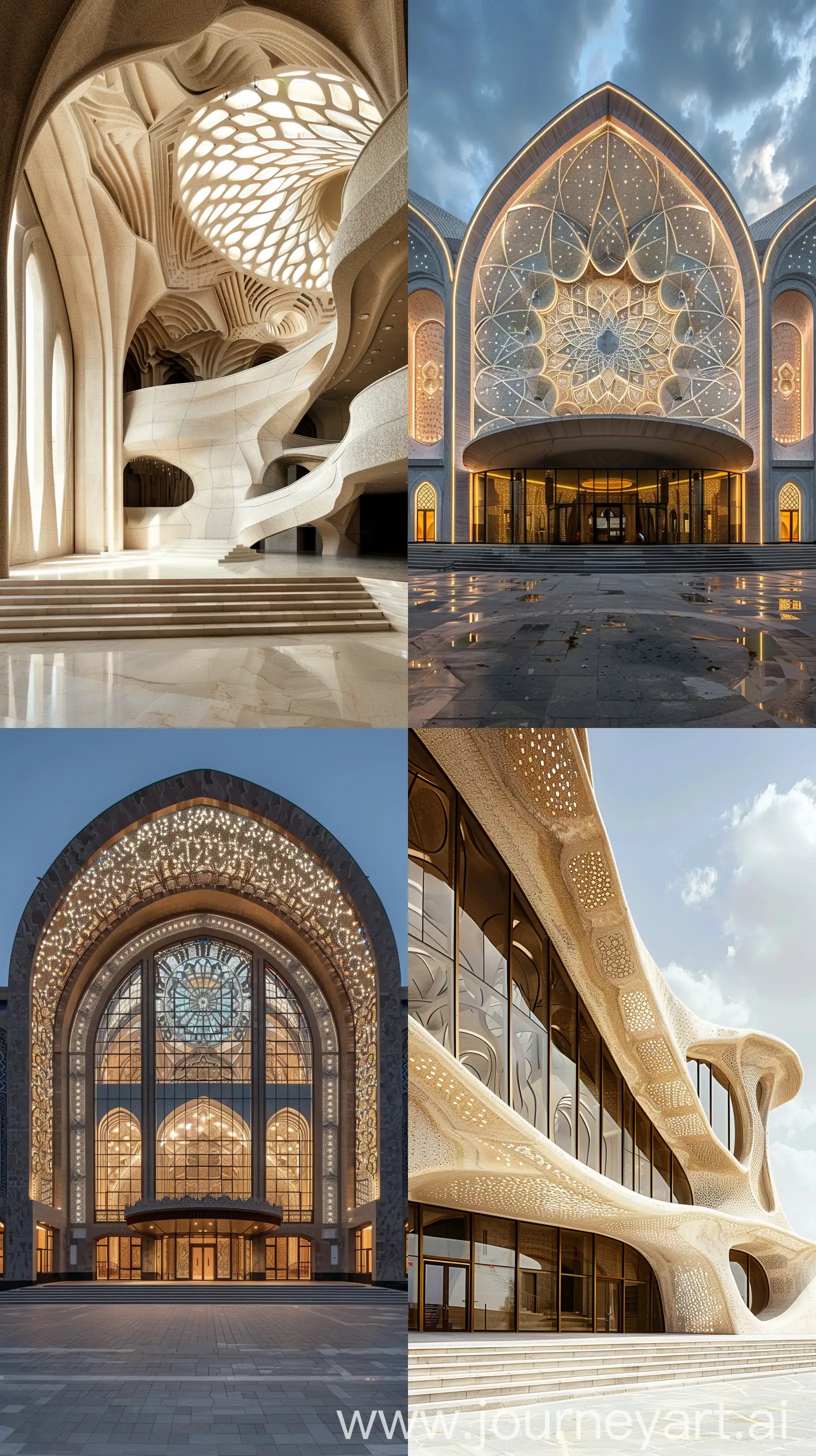 Parametric Architecture , Tabriz grand opera , music hall, Azerbaijan --ar 9:16