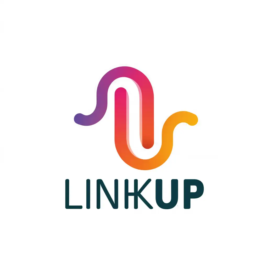 a logo design,with the text "LinkUp", main symbol:L,Moderate,be used in Events industry,clear background