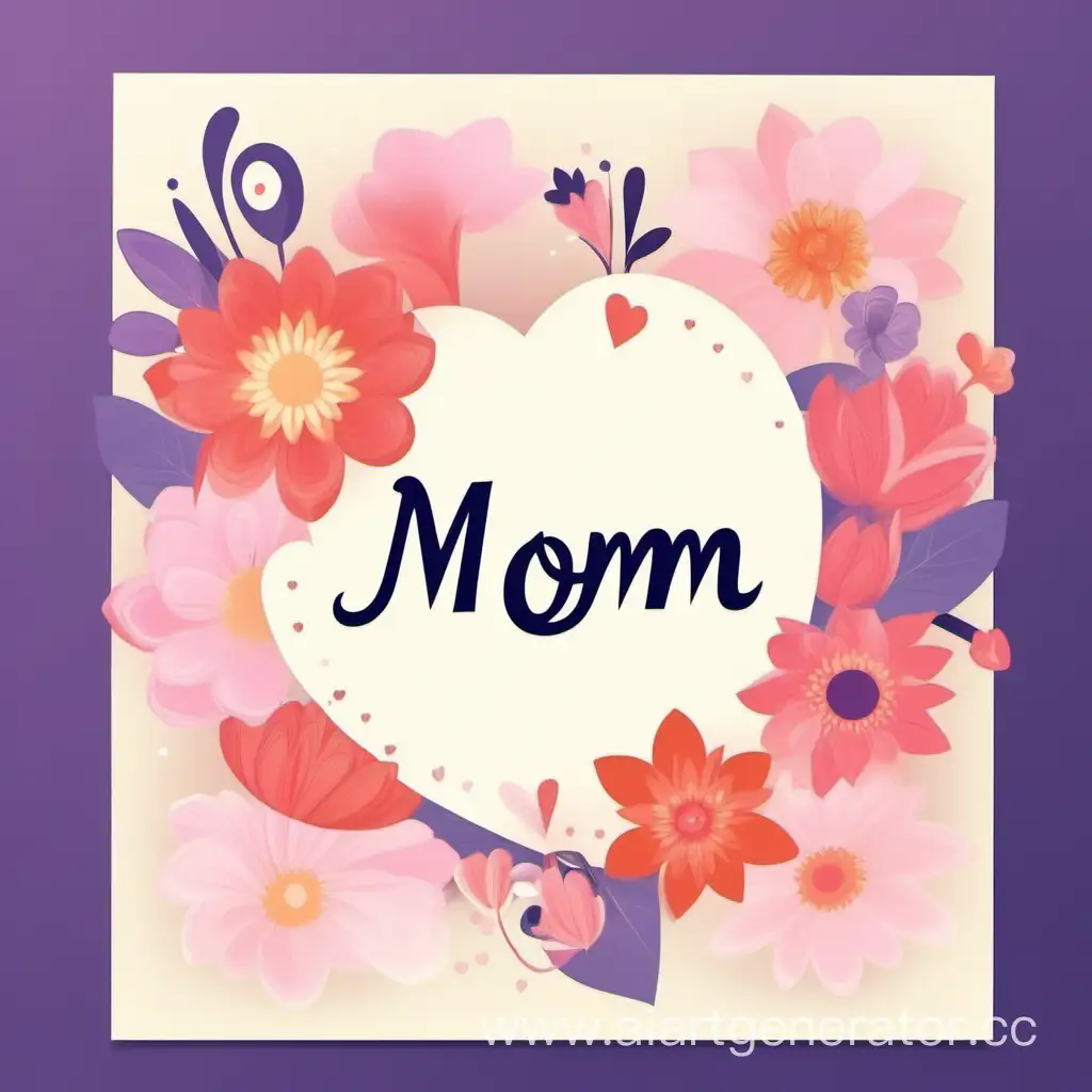 красивая открытка маме на 8 марта