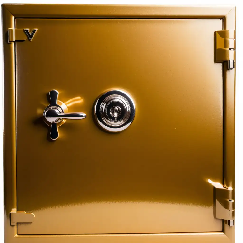 Luxurious Golden Safe with VAU Inscription