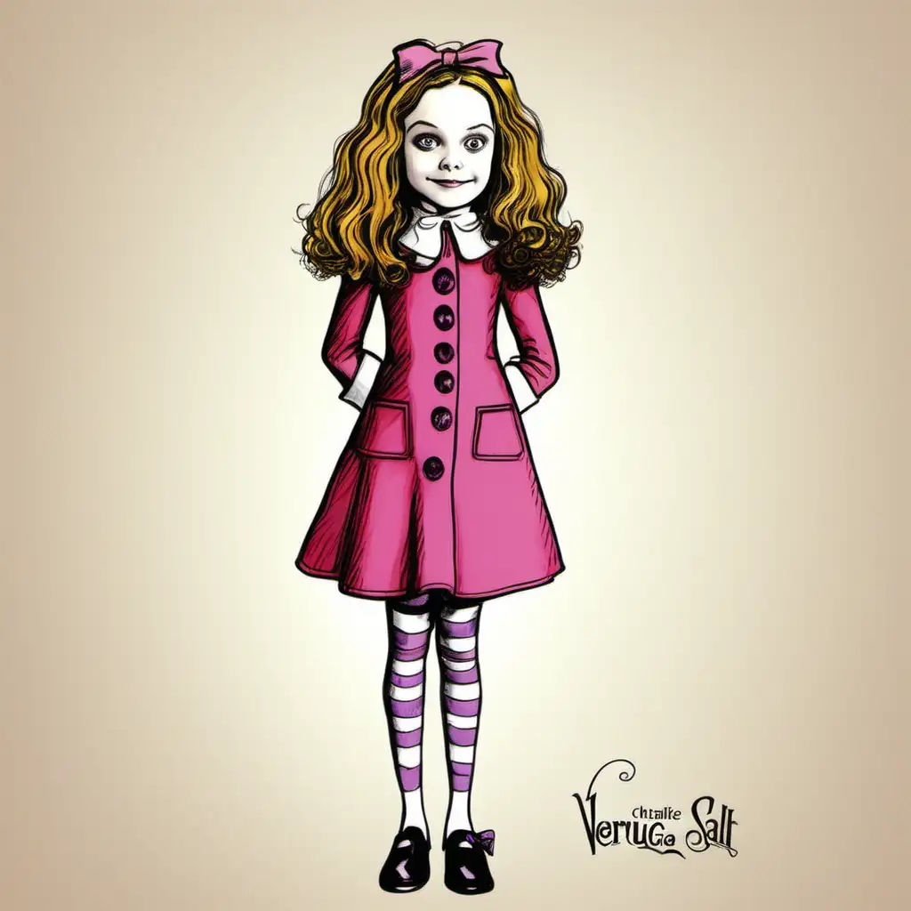 Veruca Salt from charlie and the chocolate factory 



