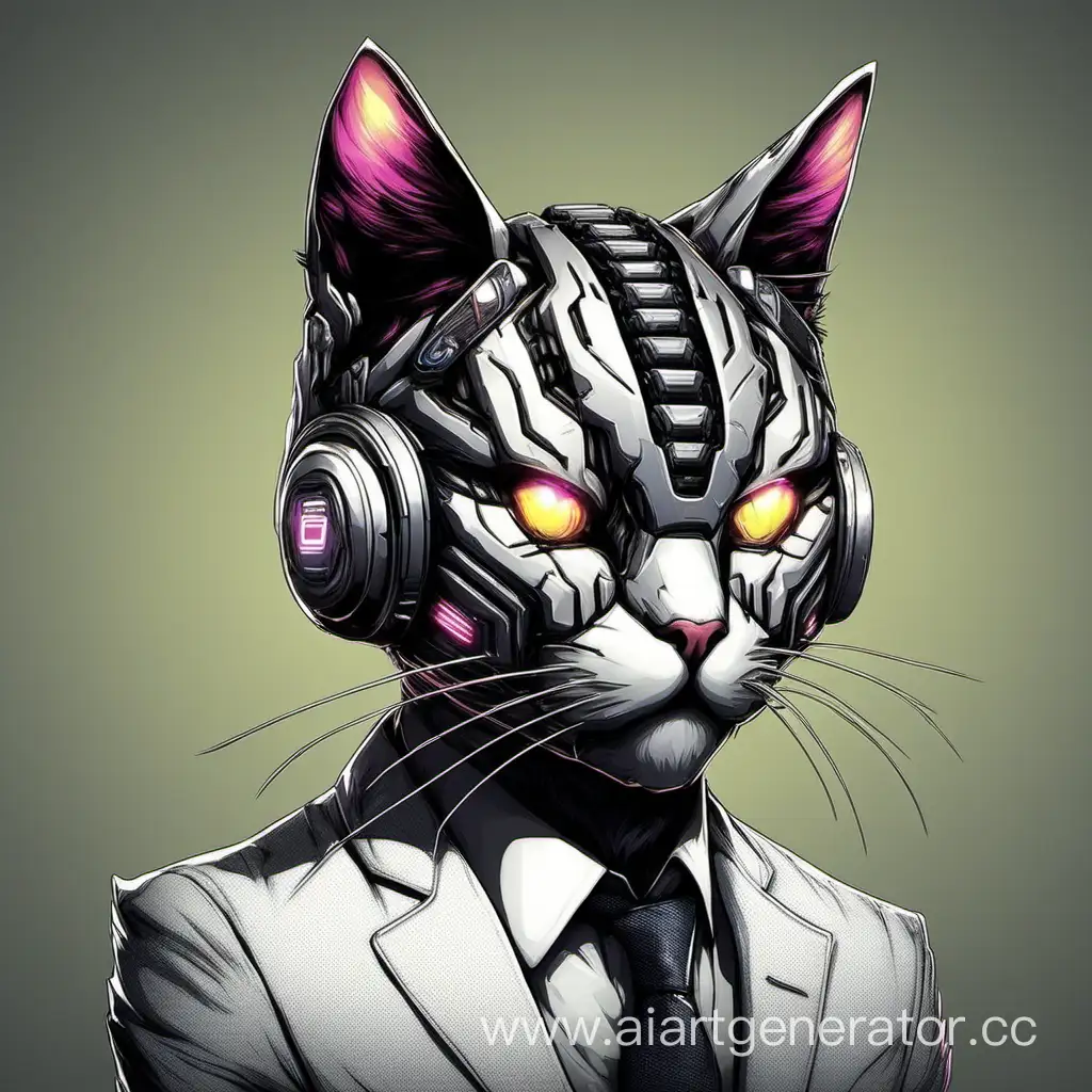 Futuristic-Cybernetic-Cat-in-Neon-Cityscape