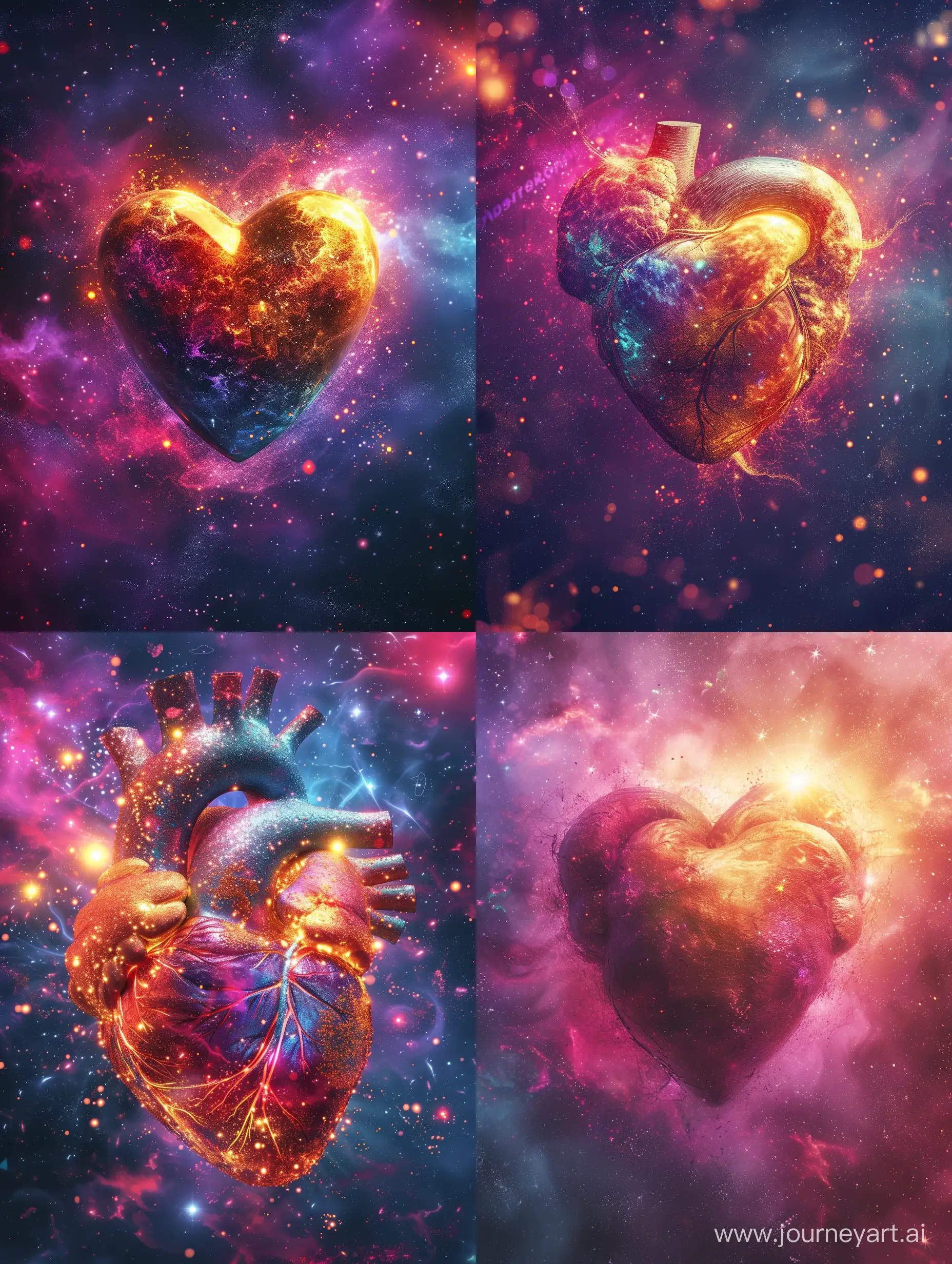  heart human cosmic style colourful, ultra realistic, background ultra realistic, colourful, universe --ar 3:4 --v 6