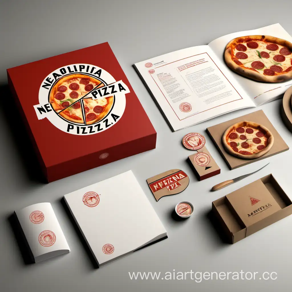 Разработать логотип, брендбук и коробку для пиццерии. Пицца неаполитанская – из дровяной печи.