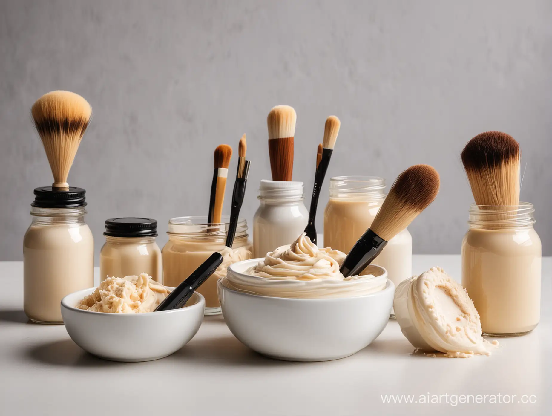 Variety-of-Cream-Jars-on-Salon-Table-Hair-Care-Aesthetics