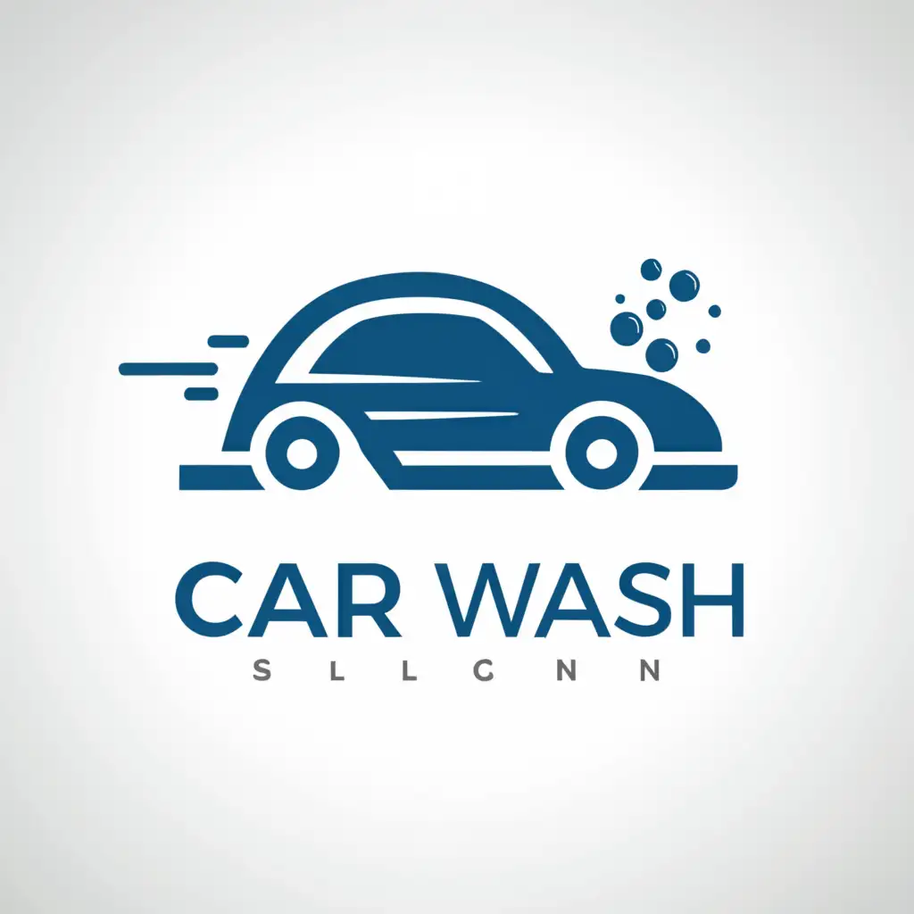 a logo design,with the text "car wash", main symbol:car,Moderate,be used in Construction industry,clear background