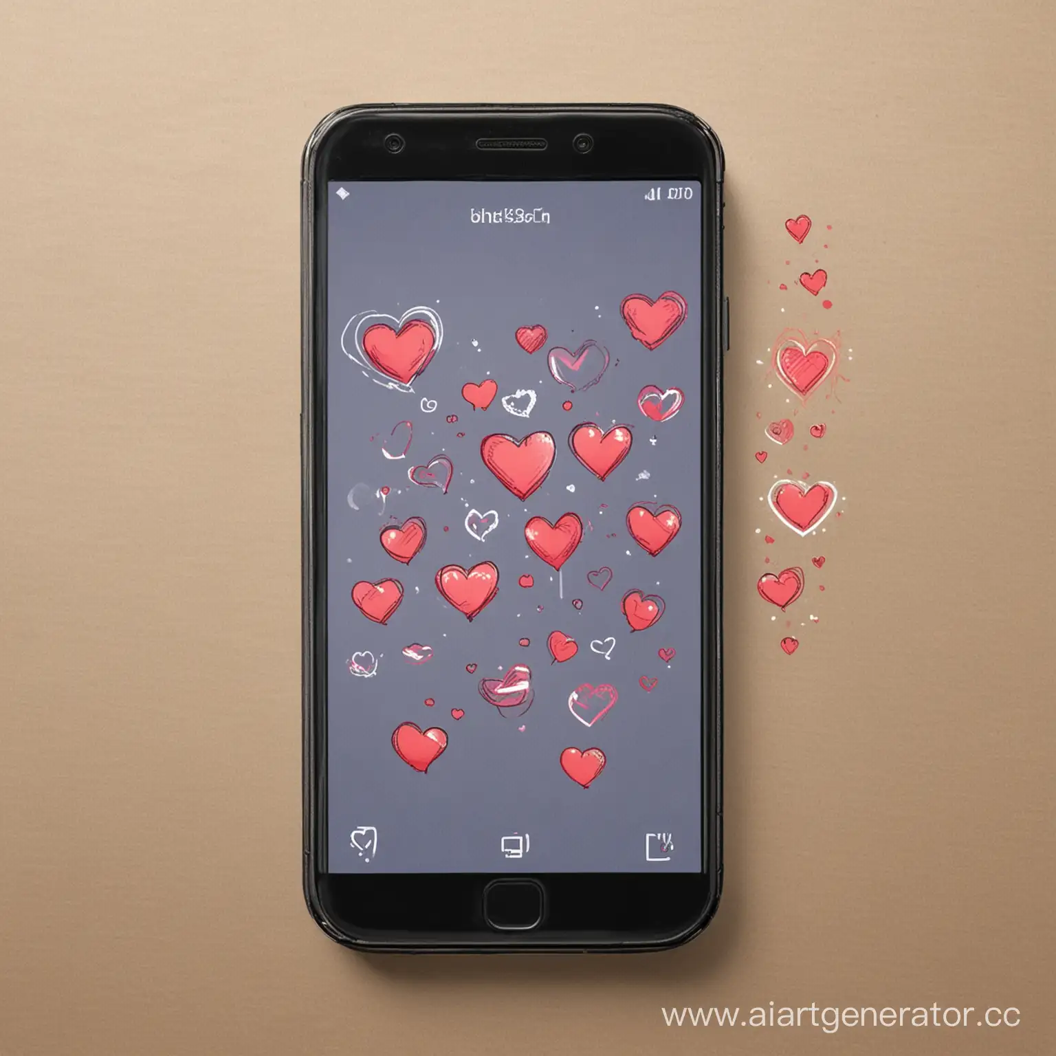 Smartphone-with-Chat-Notifications-and-Heart-Emojis