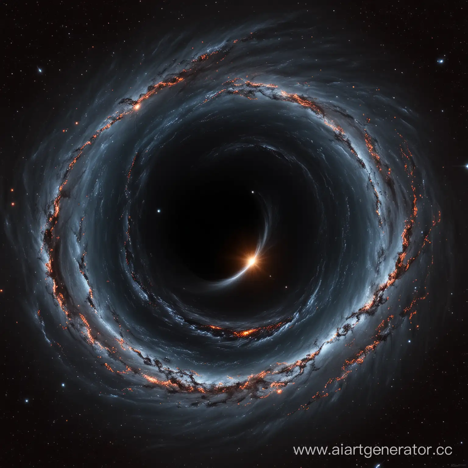 черная дыра в космическом пространстве