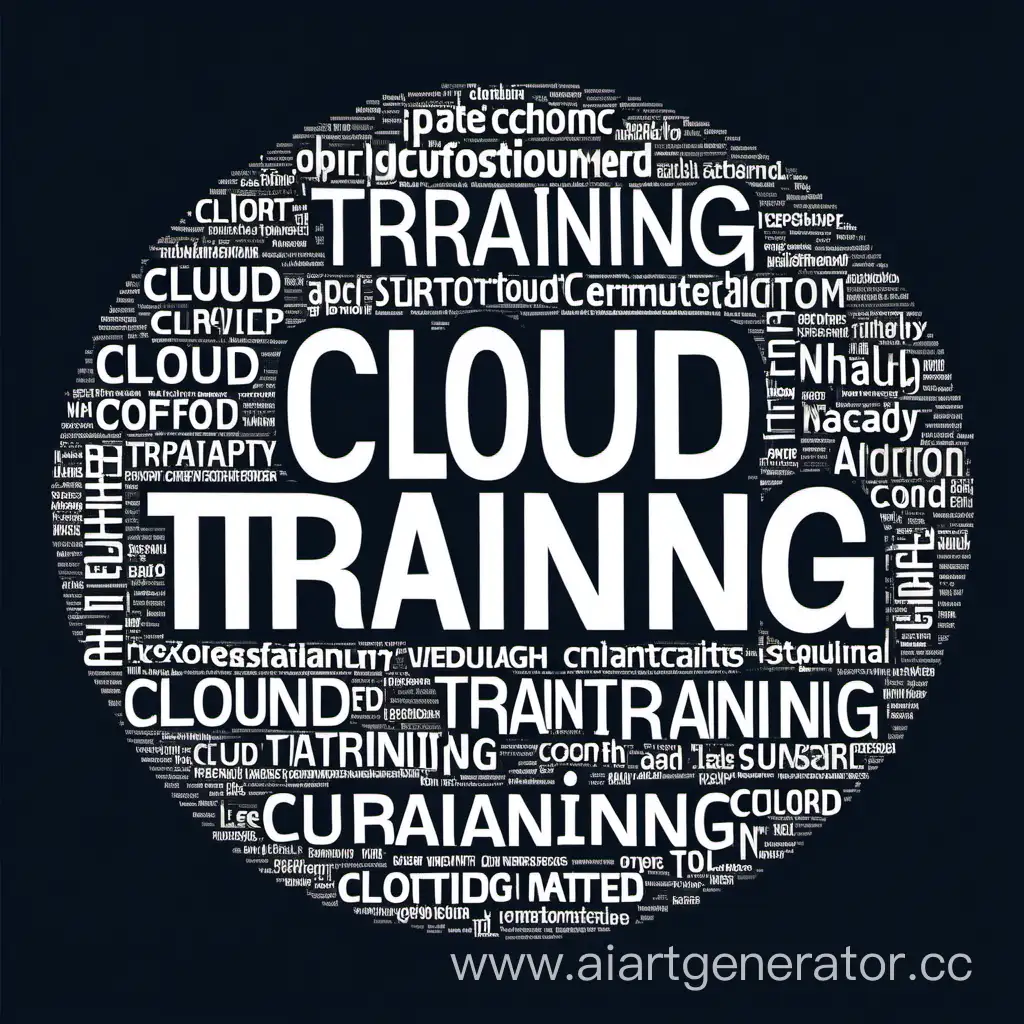 облако обучение логотип темное слово Cloud
