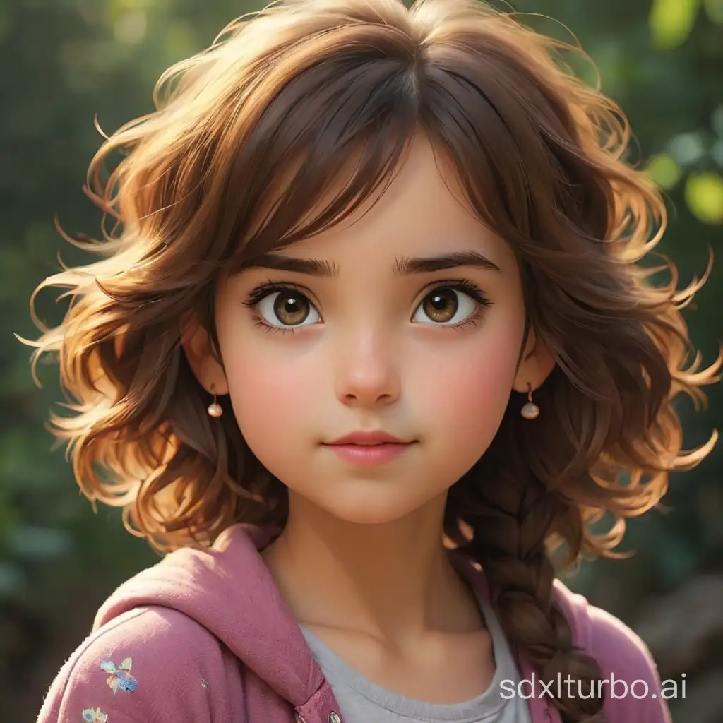 8 ages cute girl