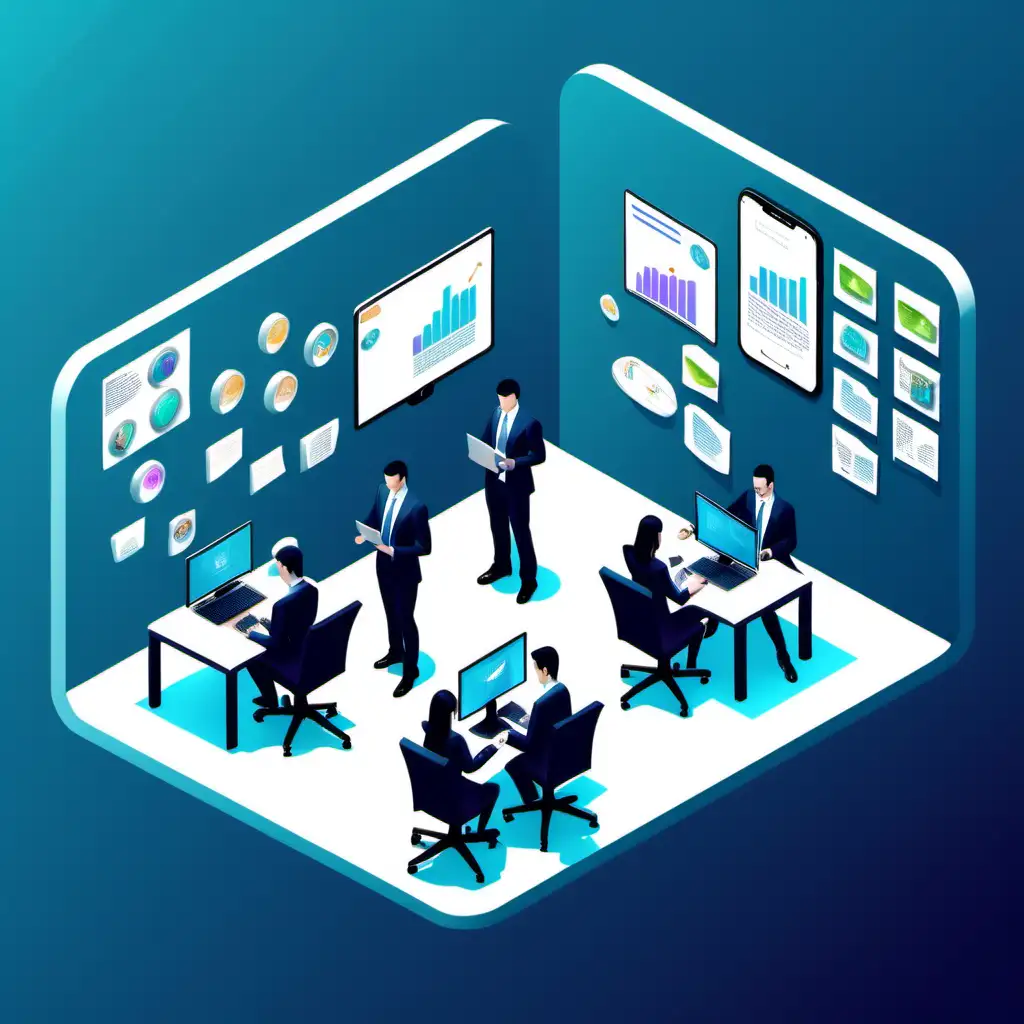 Collaborative Business Management in Isometric Virtual Office