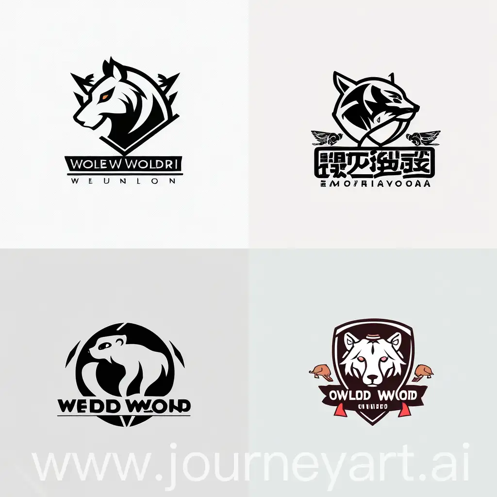 Buatkan Logo nama Animal world yg bagus dan elegan