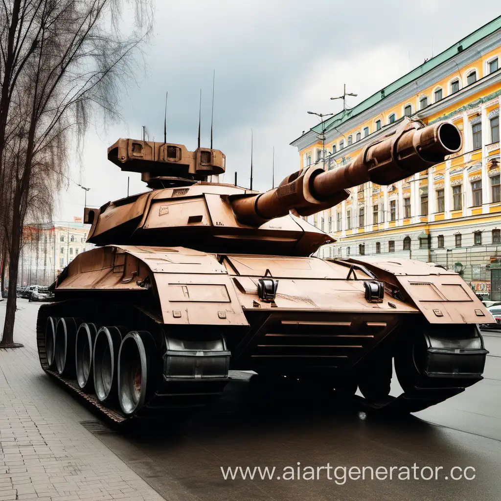Futuristic-Tank-Surrounded-by-Moscows-Urban-Landscape