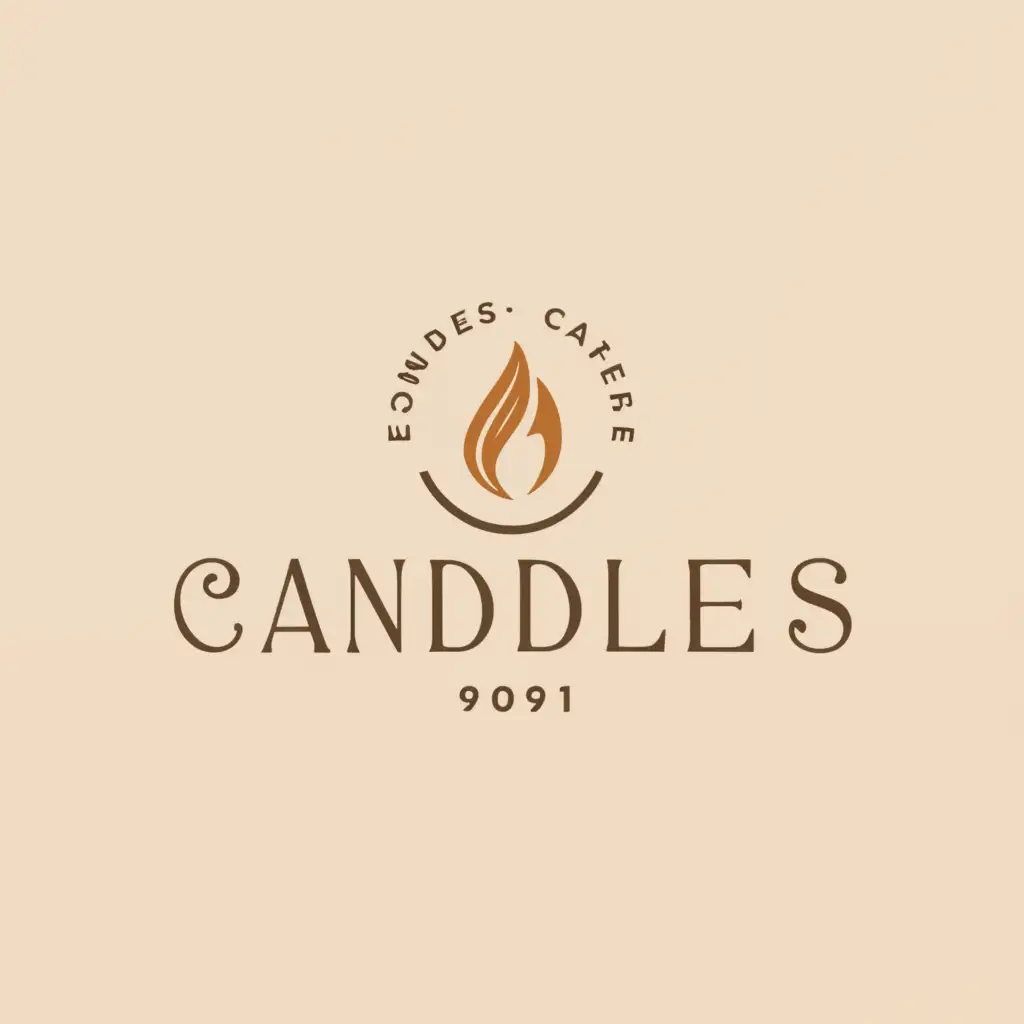 a logo design,with the text "candles", main symbol:candles,Moderate,be used in Retail industry,clear background