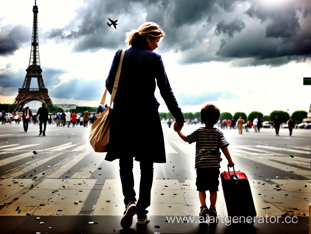 Emotional-Farewell-Tearful-Goodbye-as-Mother-and-Son-Depart-for-France