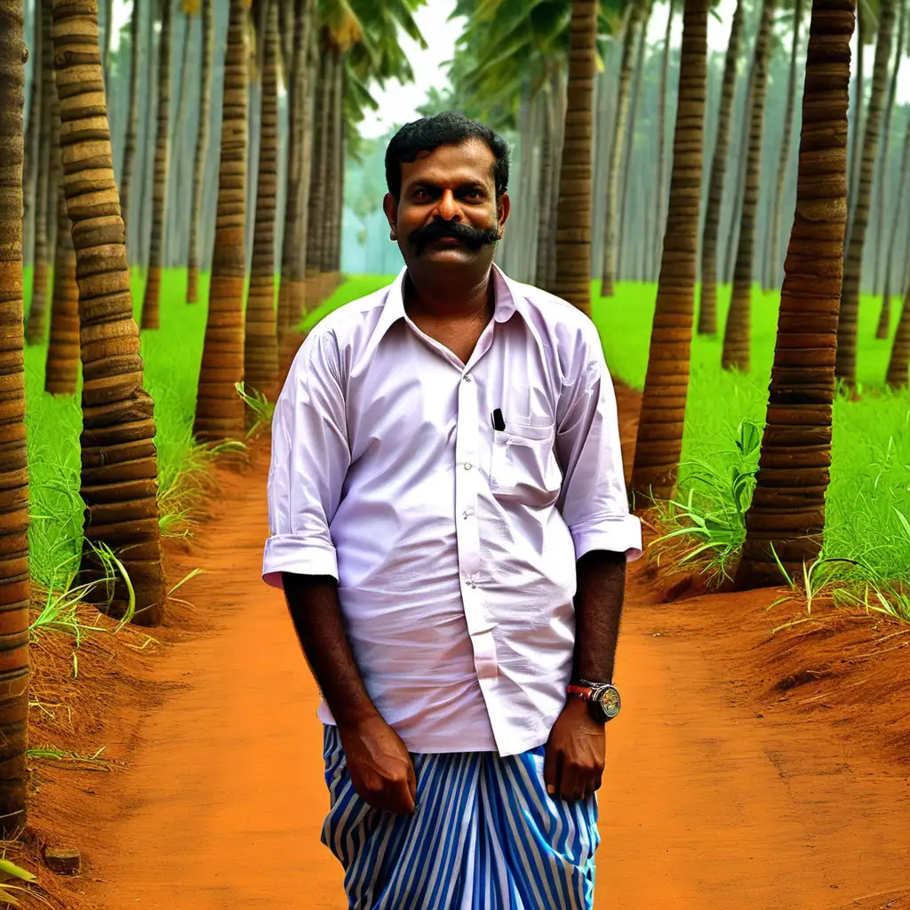 Traditional Attire of a Typical Kerala Man Vibrant Cultural Garb and Distinctive Accessories