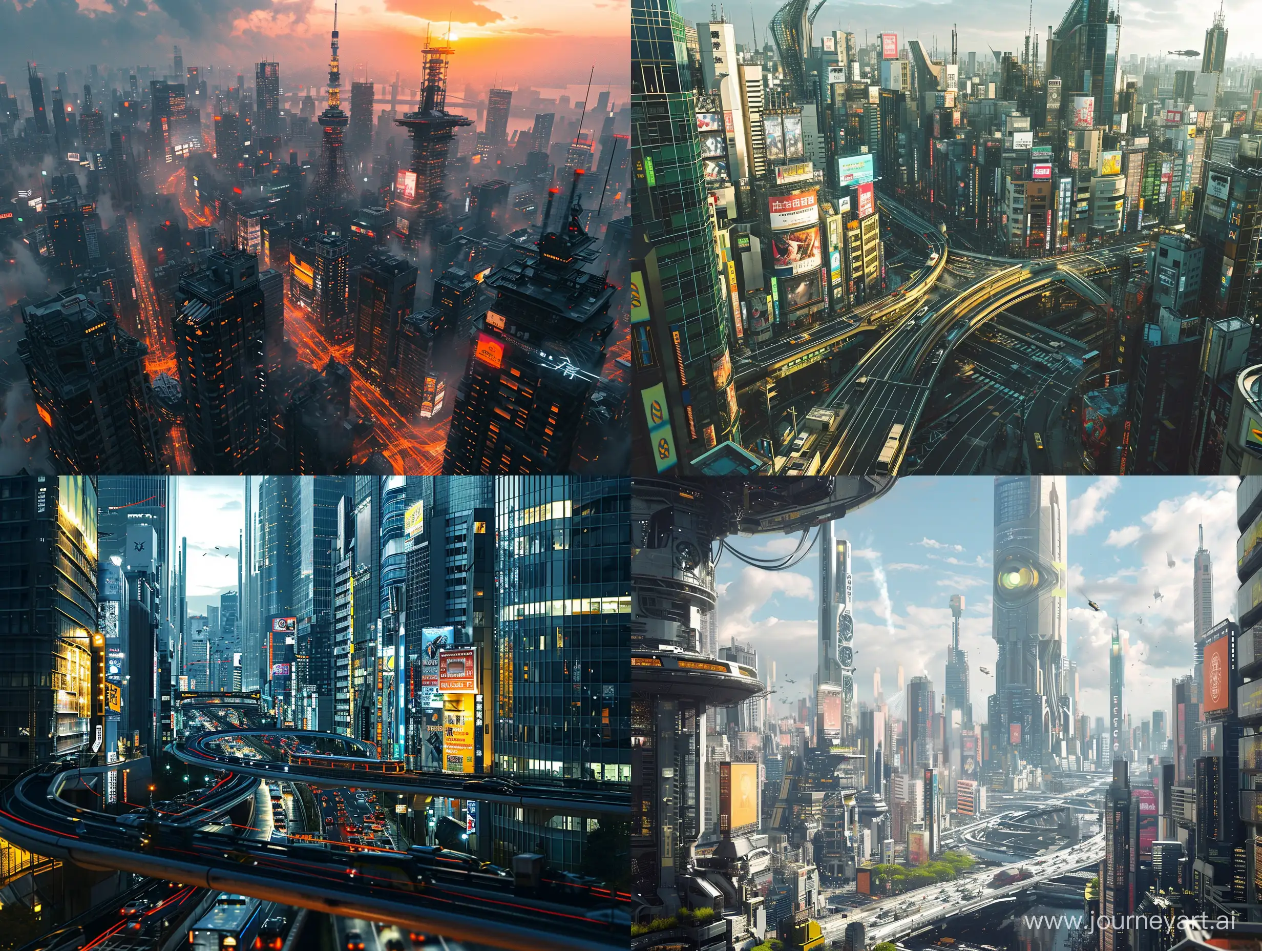 Futuristic city, the detail on the image is insanely perfect, sci fi, modern, busy environment, naturalism, vibrant, transportation, cinematic, soft visuals to match the mood, modern architectures, dystopian, ancient skyscrapers and buildings, residences, tokyo city, science fiction

