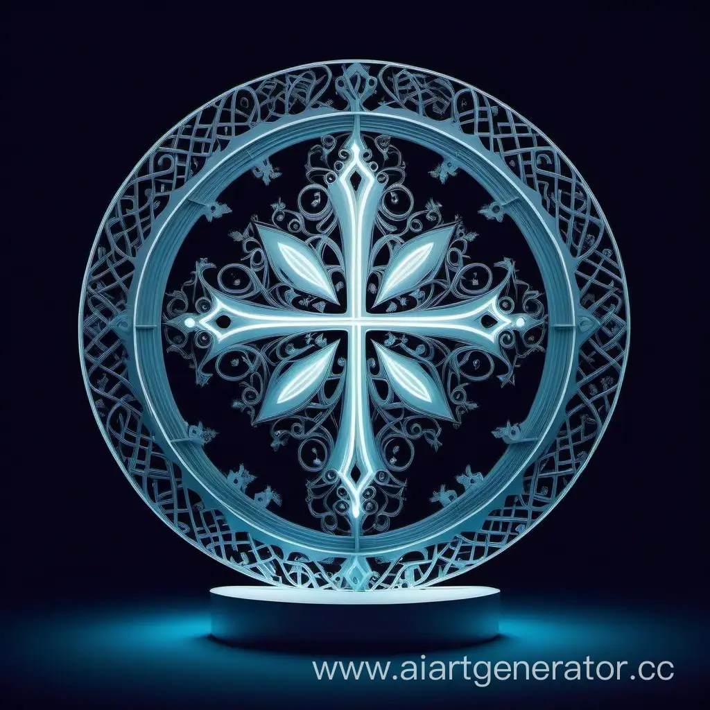 Abstract-Luminophore-Design-Technology-MelnikovVG-Logo-in-Arabesque-Style