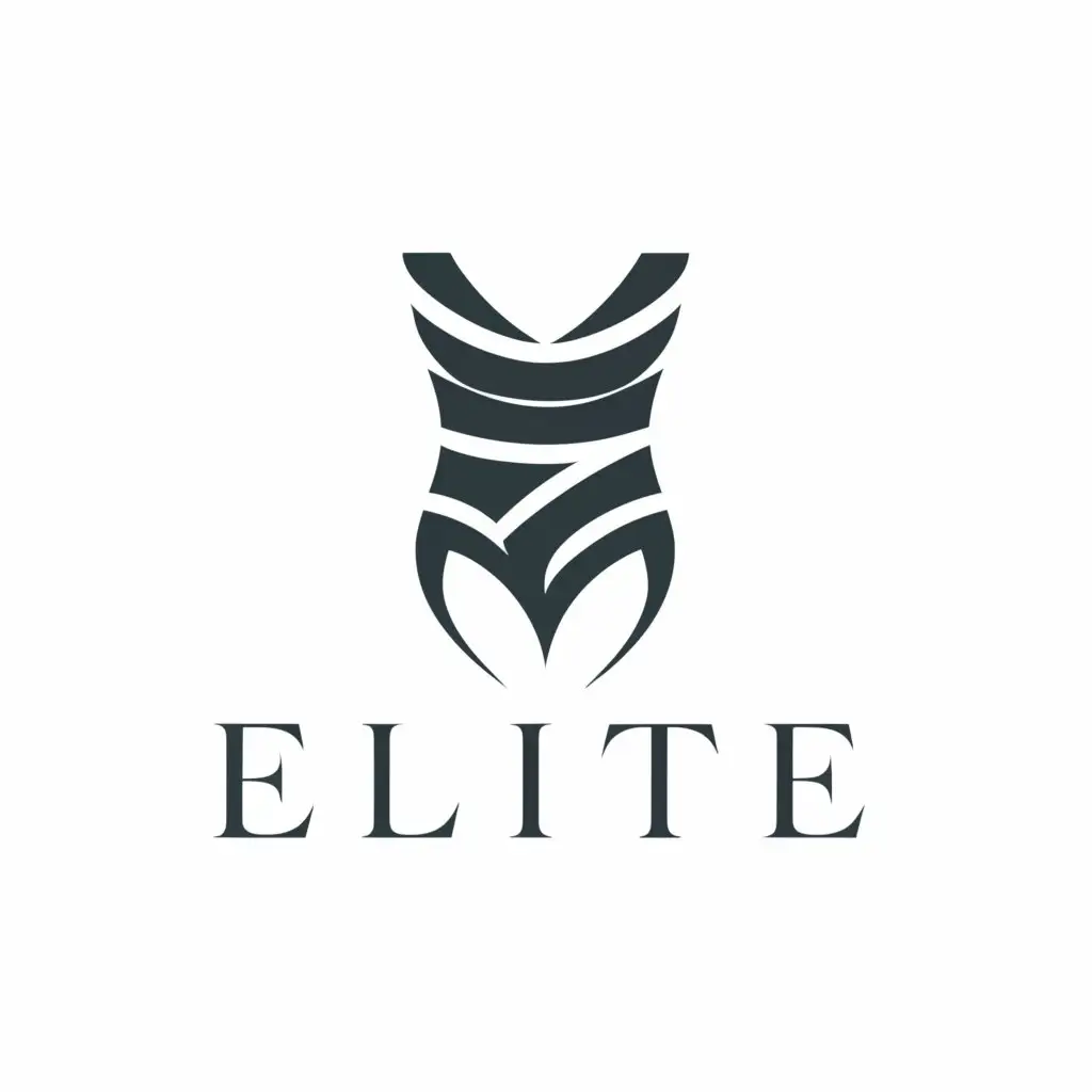 a logo design,with the text "Elite", main symbol:swimsuit,Moderate,be used in Retail industry,clear background