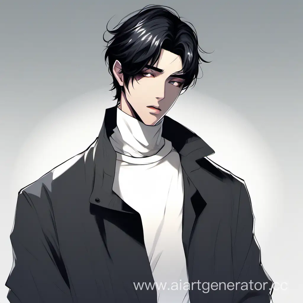 KindLooking-Guy-with-Black-Hair-and-Curtain-Hairstyle-in-White-Turtleneck