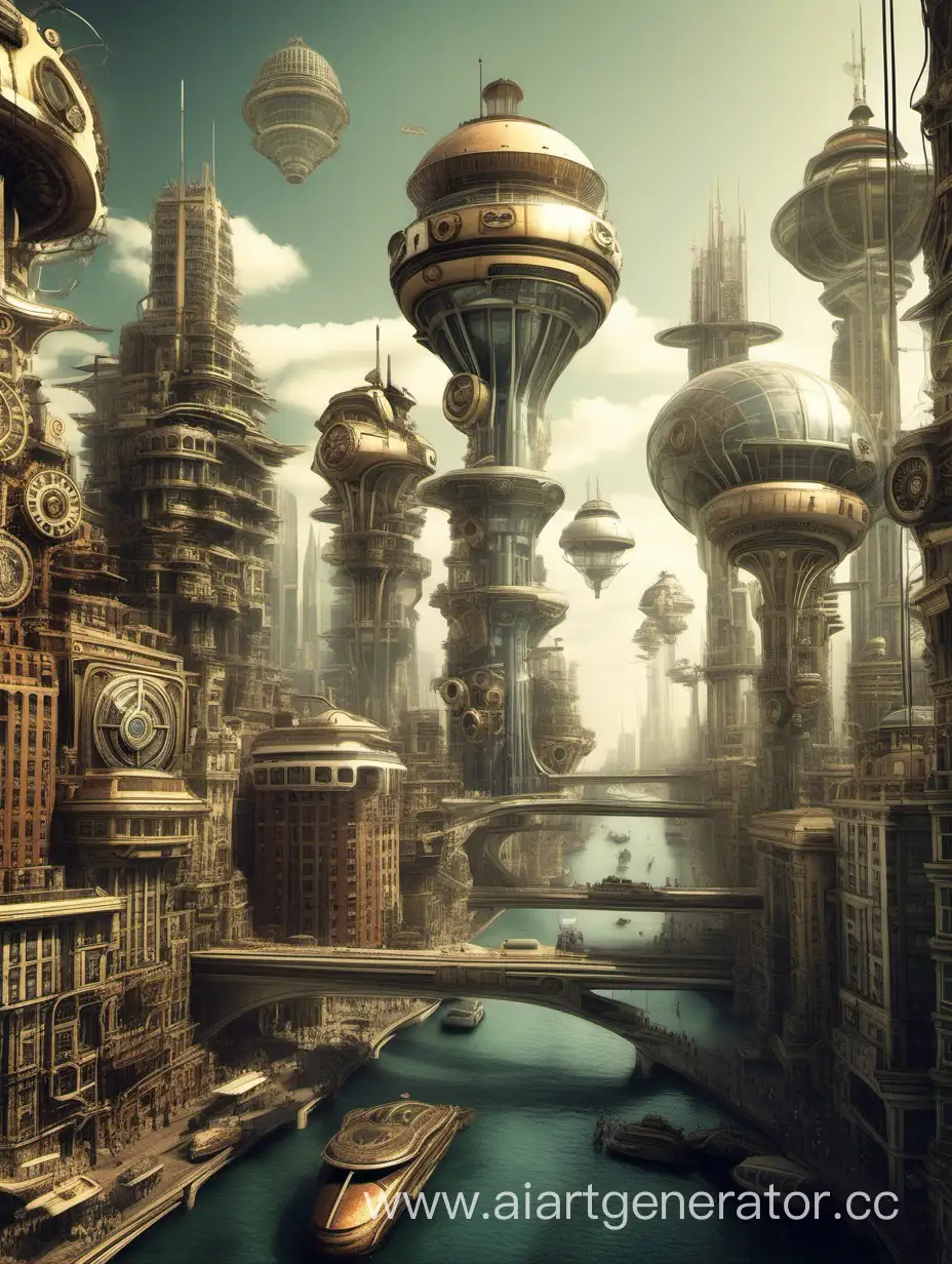 Futuristic-Steampunk-Cityscape-A-Marvel-of-Architectural-Ingenuity