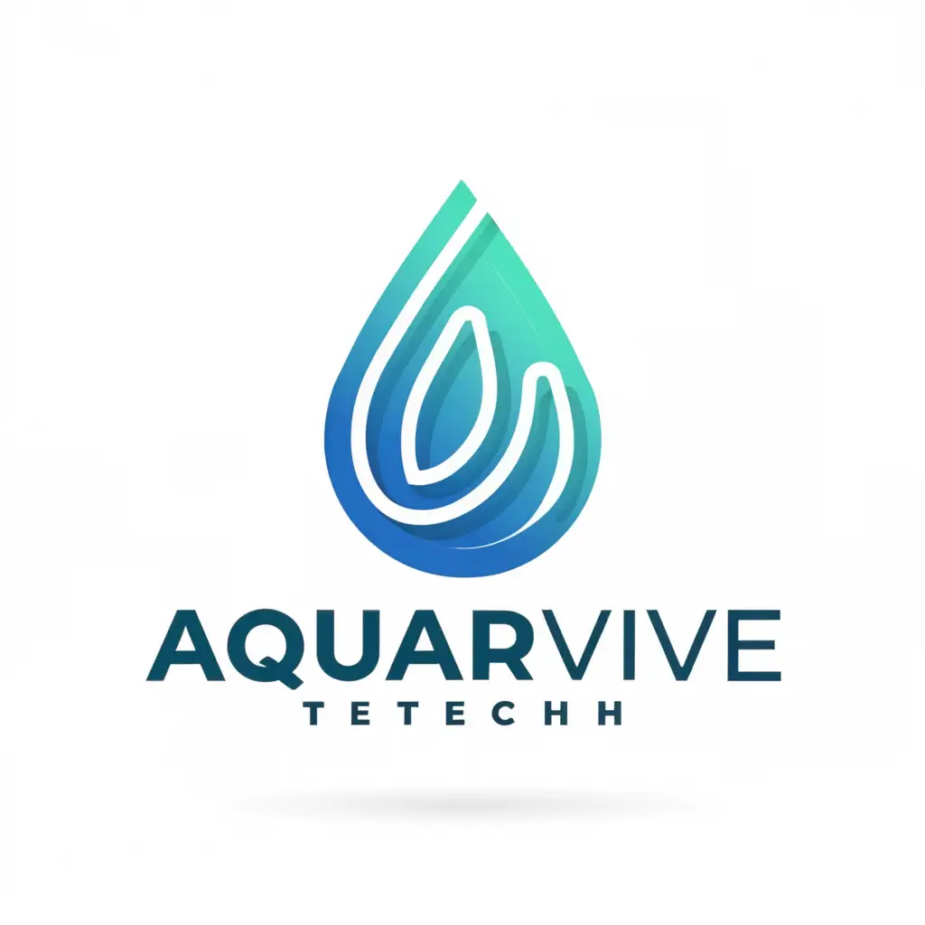 a logo design,with the text "AquaRevive Tech", main symbol:Water,Moderate,be used in Technology industry,clear background