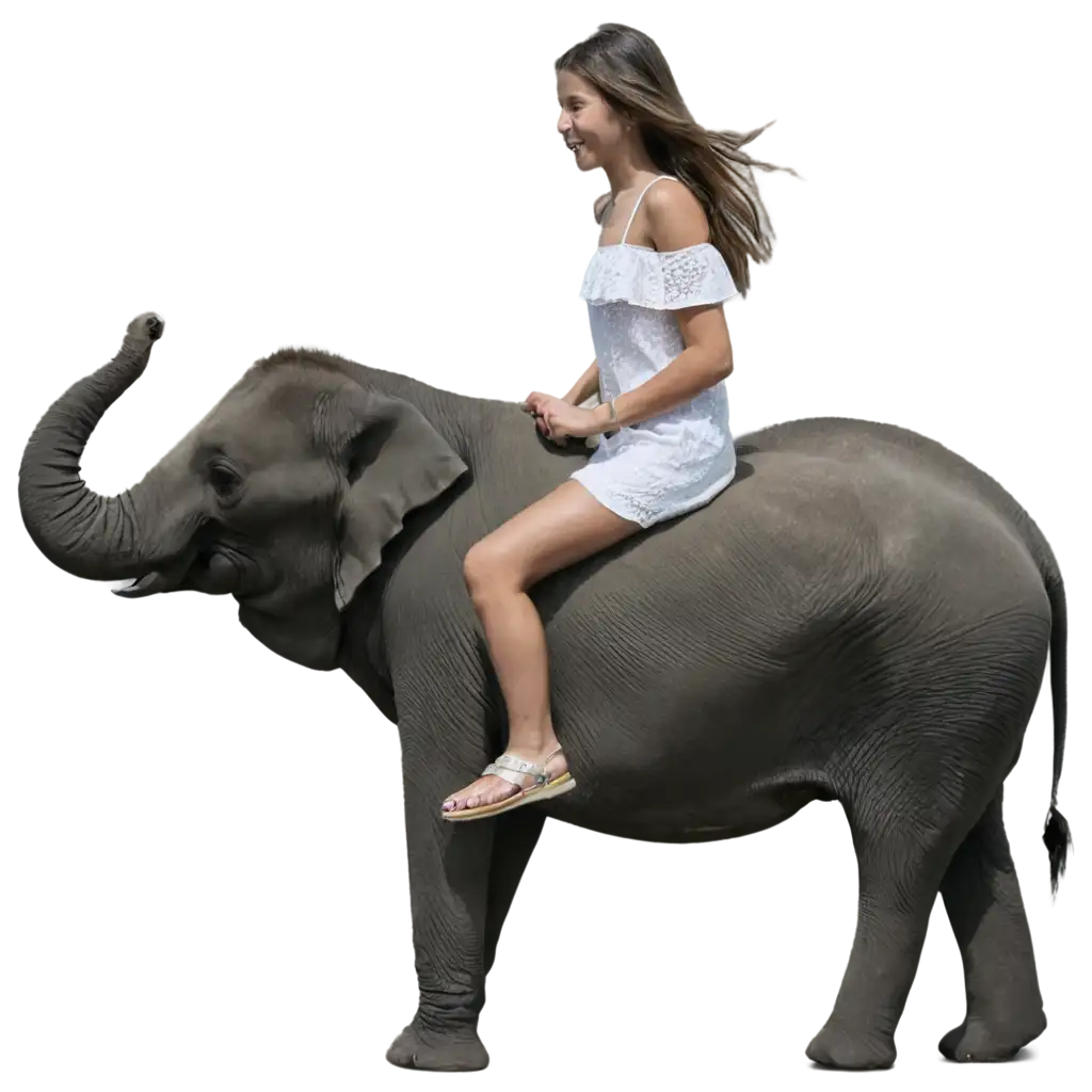 girl on elephant