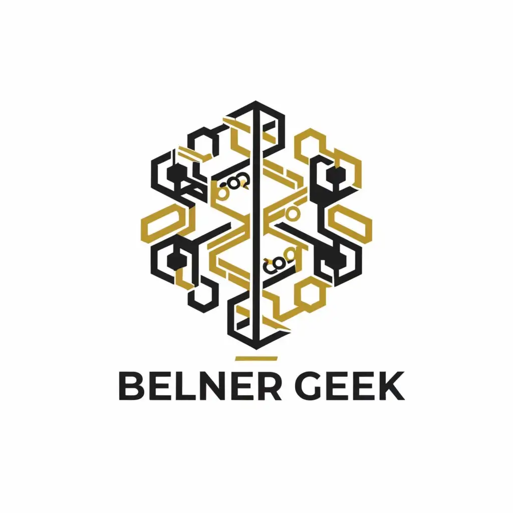 a logo design,with the text "belnder geek", main symbol:.,complex,clear background