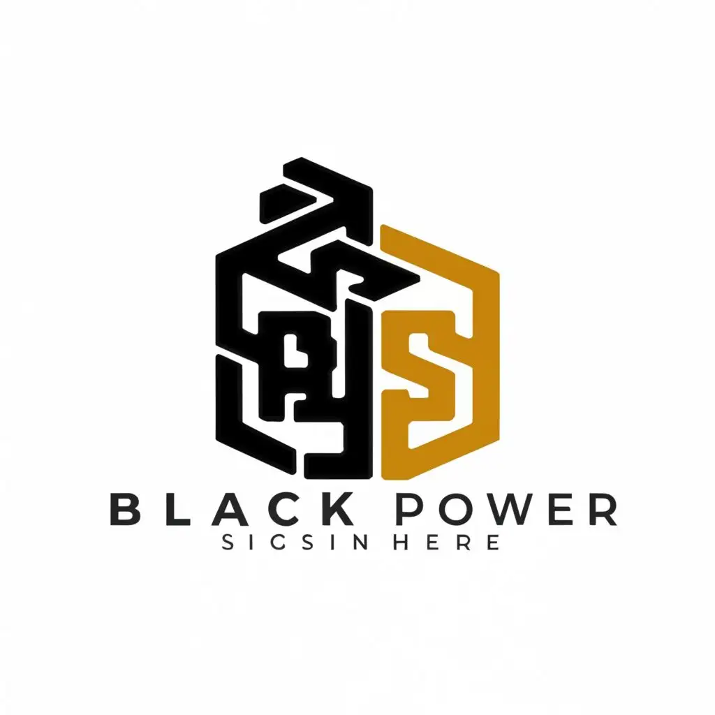 logo, SHIPPING CONTAINER ABSTRACT, with the text "BLACK POWER SQUARE
BPS", typography, be used in Home Family industry